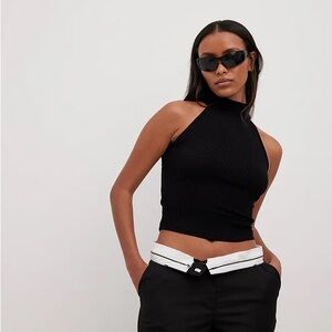 NWT Na-kd High Neck Rib Top